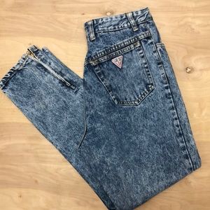 Vintage Georges Marciano Guess Women’s Acid Wash High Waist Jeans Size 31 USA
